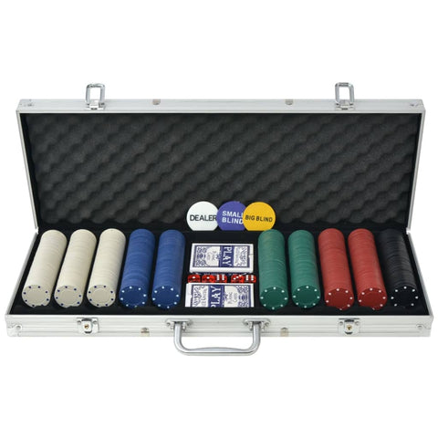 Poker Set With 1000 Chips Aluminium