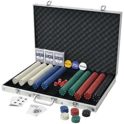 Poker Set With 1000 Chips Aluminium