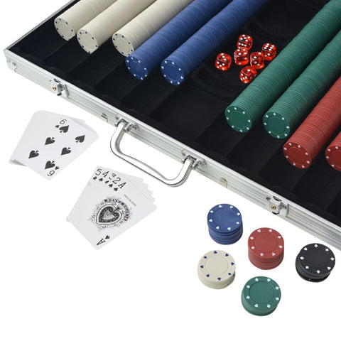 Poker Set With 1000 Chips Aluminium