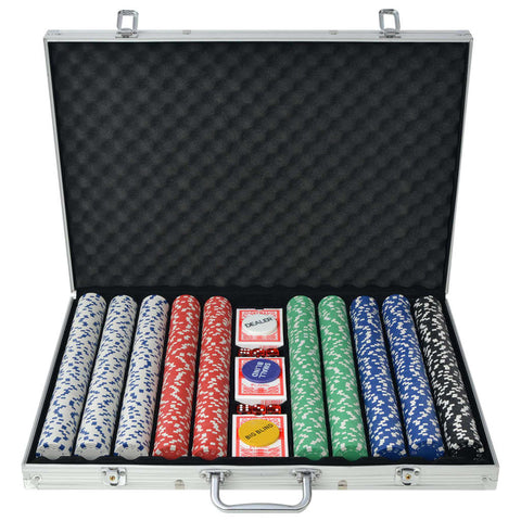 Poker Set With 500 Chips Aluminium