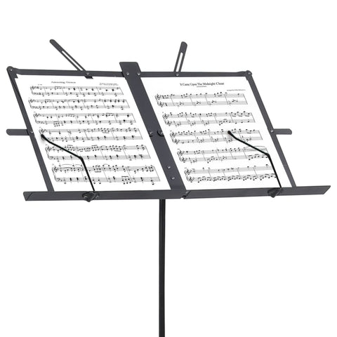 Music Book Stand Black Steel