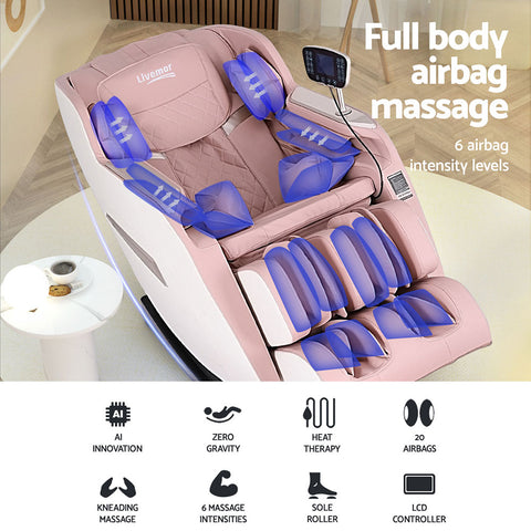 Livemor Massage Chair Electric Recliner Home Massager Amos