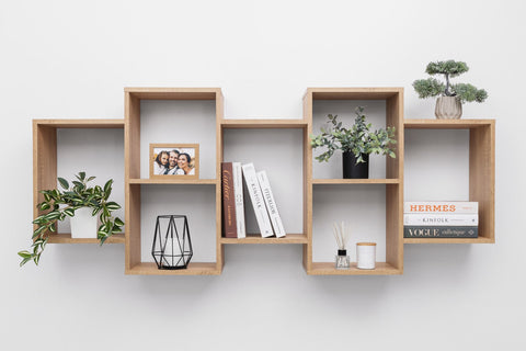 LISBON DISPLAY SHELF - NATURAL OAK