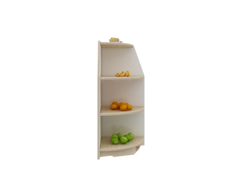 Jooyes Goteborg Kids 3 Tier Corner Shelf Wooden Storage Cabinet