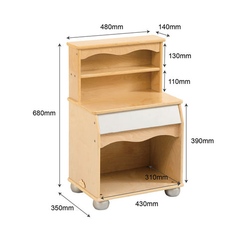 Jooyes Toddler Play Kitchen Cupboard - H68cm