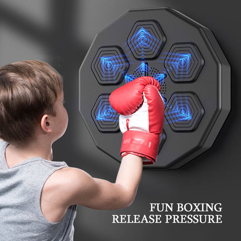 Electronic Music  Boxing Wall Target  Training Smart Wall Mounted Combat AU With Kids Gloves