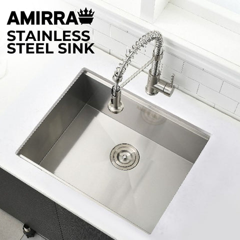 AMIRRA Kitchen Stainless Steel Sink 600mm x 450mm (Silver) AMR-KS-102-LH