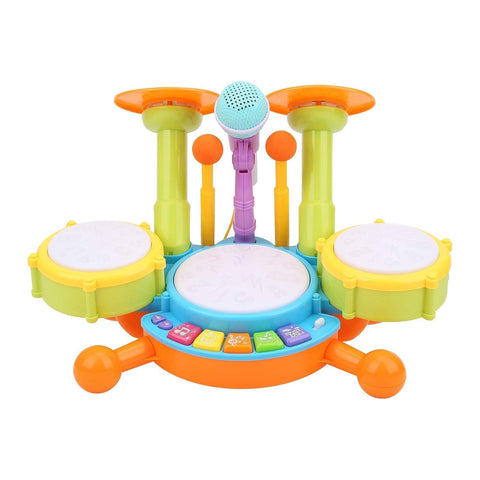 GOMINIMO Kids Toy Musical Drum Set Basic Version (Green)
