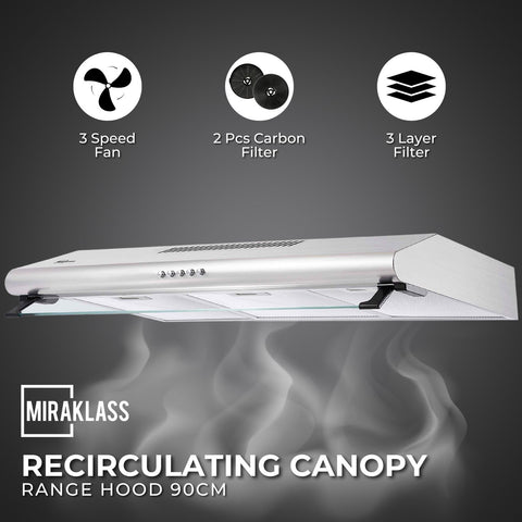 MIRAKLASS Slim Rangehood 90cm MK-RH-2590A-TF