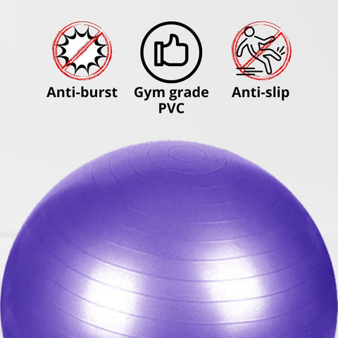 VERPEAK Yoga Ball 65cm (Silver) FT-YB-103-SD / FT-YB-103-ZM