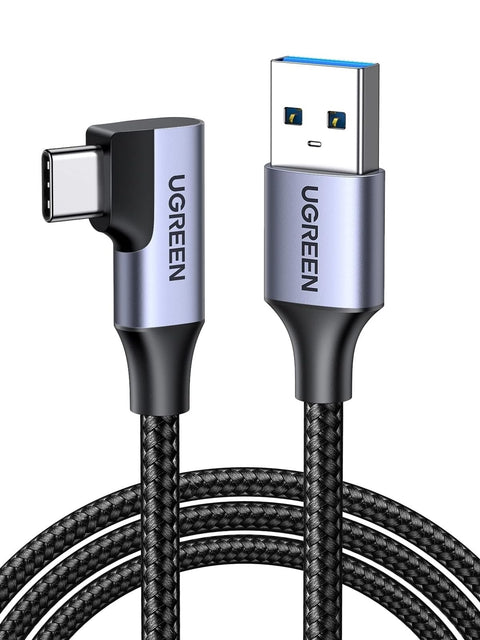 UGREEN 20299 Right Angle USB-C Fast Charging Cable 5Gbps 1M