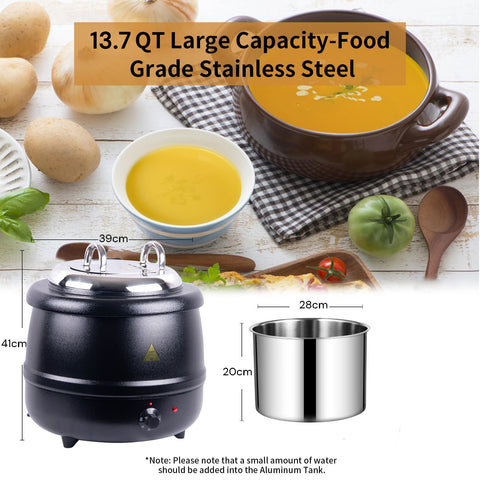 13L Restaurant Electric Buffet Food Warmer Commercial Food Warmers Soup Warmer