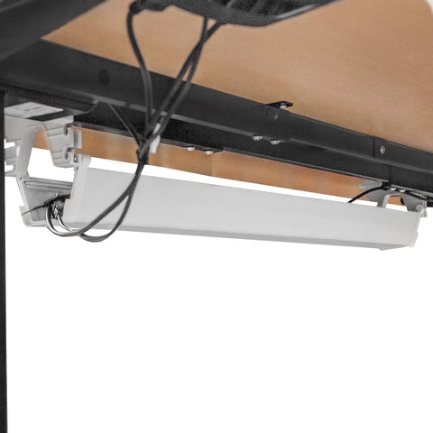 WalkingPad C2 Treadmill + ErgoDesk Automatic Standing Desk 1500mm in Oak/Black + Cable Management Tray