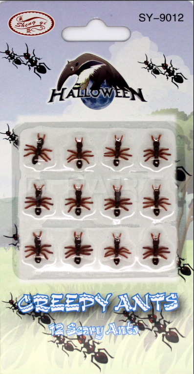 MINI FAKE ANTS Trick Halloween Scary Creepy Joke Prank Small Gag Toy Bug - 240 Ants