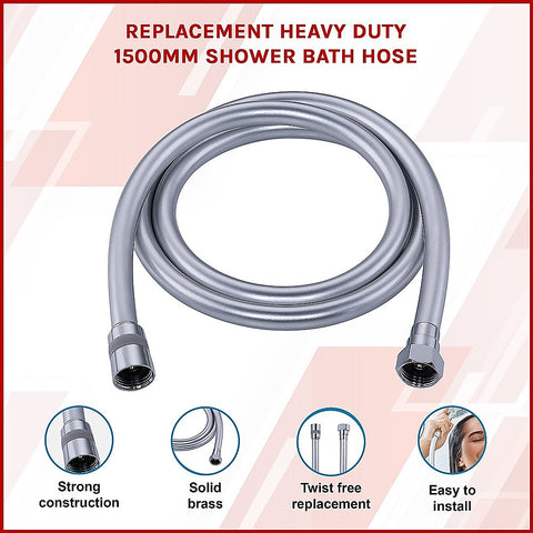 Replacement Heavy Duty 1500mm Shower Bath Hose