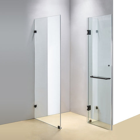 900 x 700mm Frameless 10mm Glass Shower Screen By Della Francesca