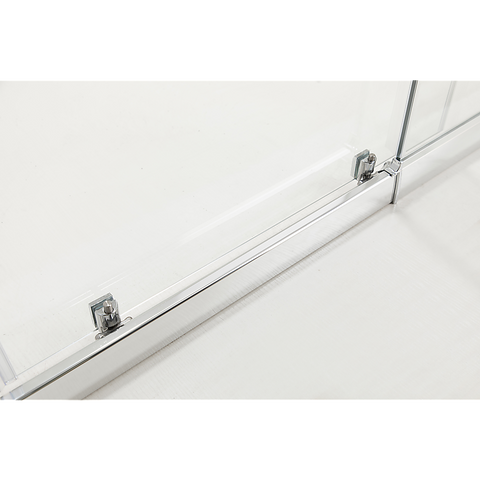 Adjustable 1100x1200mm Double Sliding Door Glass Shower Screen in Chrome