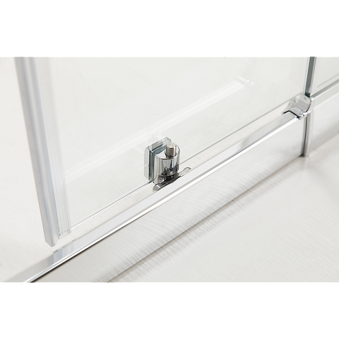 Adjustable 1100x1000mm Double Sliding Door Glass Shower Screen in Chrome