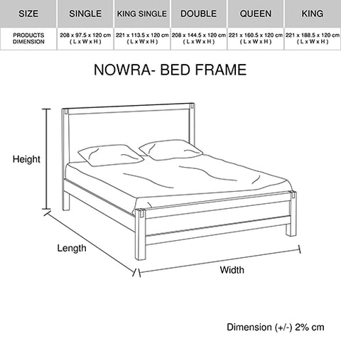 4 Pieces Bedroom Suite in Solid Wood Veneered Acacia Construction Timber Slat Queen Size Oak Colour Bed, Bedside Table & Dresser