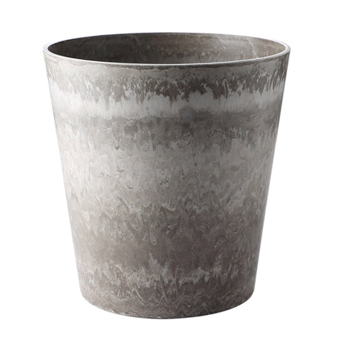 37cm Rock Grey Round Resin Planter