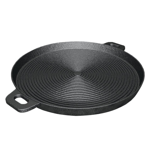 35cm Round Ribbed Cast Iron with Handle