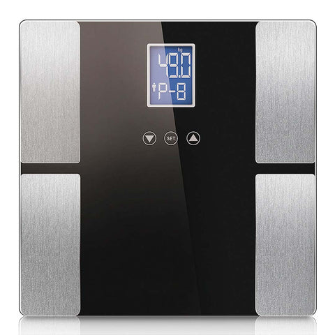 Digital Glass LCD Scales Black