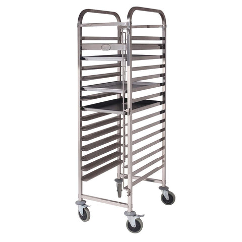 Gastronorm Trolley 15 Tier Stainless Steel Suits 60*40cm Tray