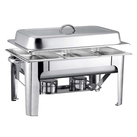 9L Stainless Steel 3 Pans Chafing Dish