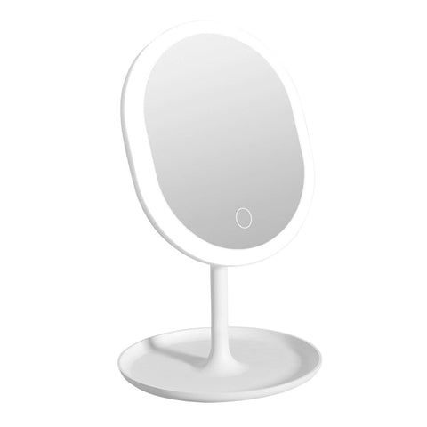 20cm White Rechargeable LED Light Makeup Mirror