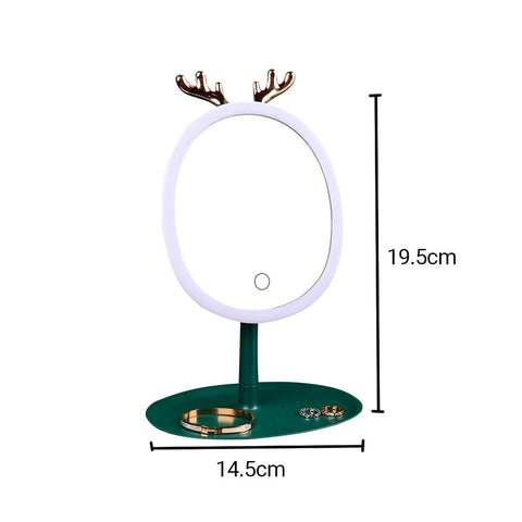 Green Antler LED Light Makeup Mirror