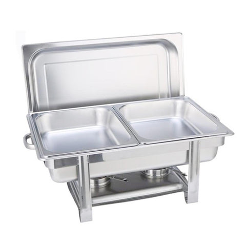 Stainless Steel Chafing Food Warmer Double Tray