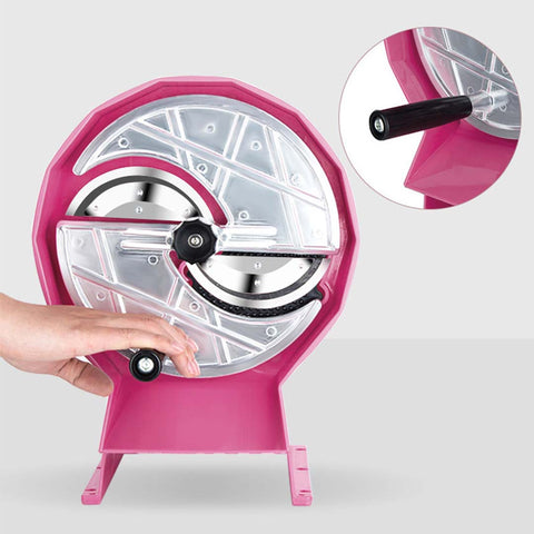 Commercial Manual Vegetable Fruit Slicer Pink