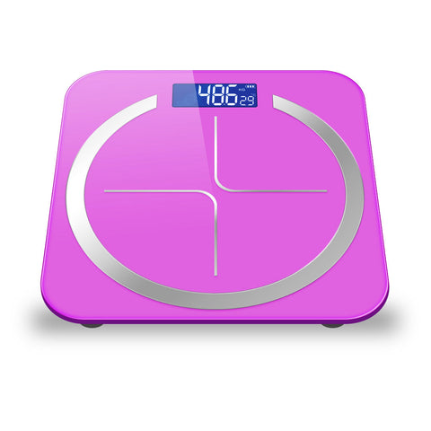 180kg Glass Digital Fitness Electronic Scales Pink