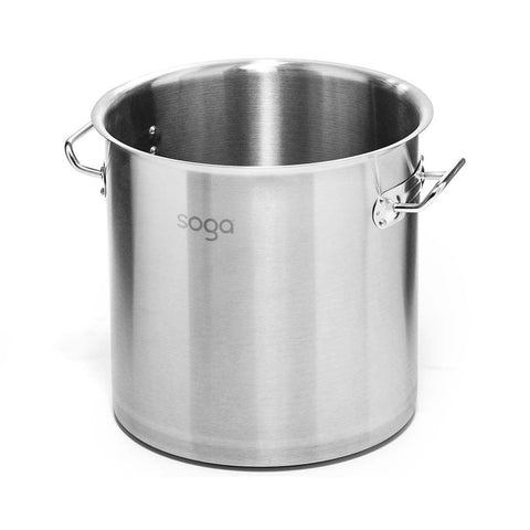 98L 18/10 Stainless Steel Stockpot with Perforated Pasta Strainer