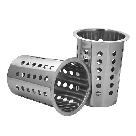 18/10 Stainless Steel Commercial Cutlery Holder with 8 Holes