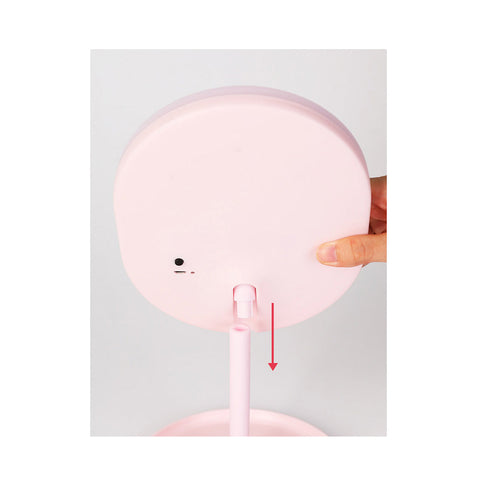 20cm Pink Rechargeable LED Light Makeup Mirror