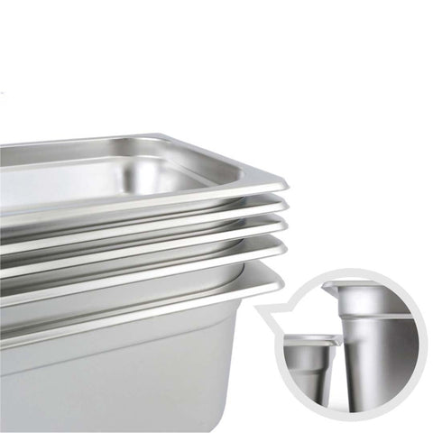 Gastronorm GN Pan Full Size 1/1 GN Pan 4cm Deep Tray with Lid