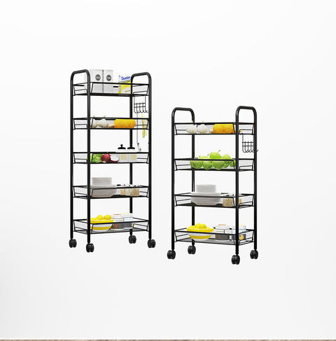 3 Tier Steel Mesh Kitchen Cart