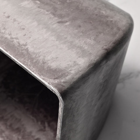 27cm Rock Grey Square Resin Planter