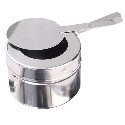 6L Round Stainless Steel Food Warmer with Glass Roll Top