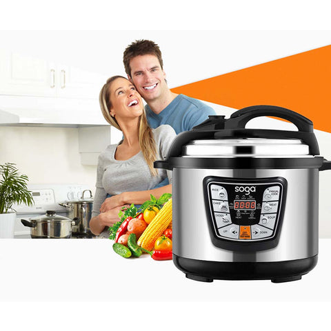 Electric Stainless Steel Pressure Cooker 12L Nonstick