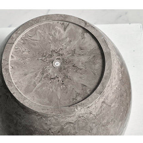 27cm Rock Grey Round Resin Planter