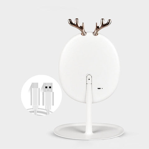 White Antler LED Light Makeup Mirror