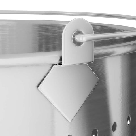 21L 18/10 Stainless Steel Stockpot with Perforated Pasta Strainer