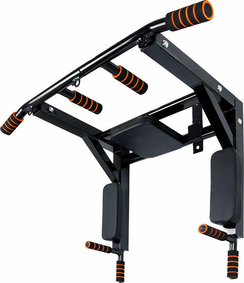 Heavy Duty Wall Mounted Power Station - Knee Raise - Pull Up - Chin Up -Dips Bar