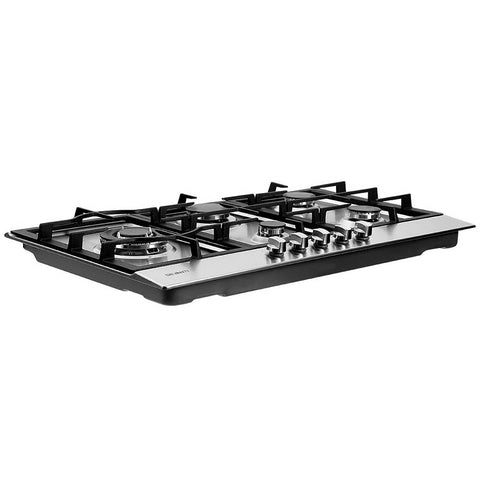 Devanti Gas Cooktop 60cm Kitchen Stove 4 Burner Cook Top NG LPG Stainless Steel Silver