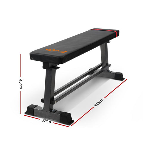 Everfit Weight Bench Flat Multi-Station Home Gym Squat Press Benches Fitness