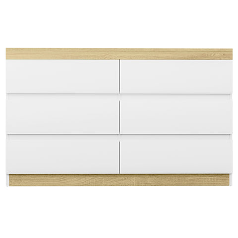 Artiss 6 Chest of Drawers Cabinet Dresser Table Tallboy Storage Bedroom White