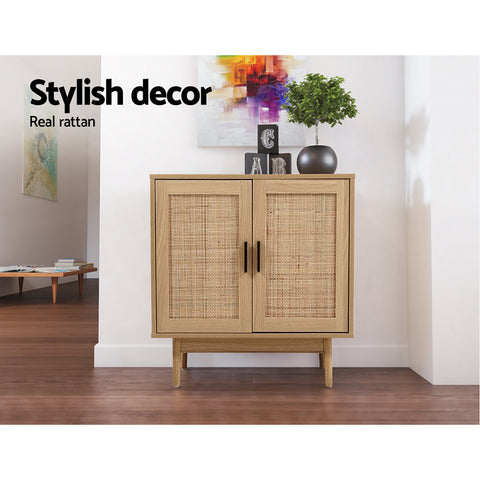 Artiss Rattan Buffet Sideboard Cabinet Storage Hallway Table Kitchen Cupboard