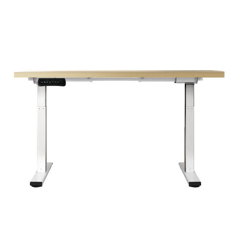 Artiss Standing Desk Electric Height Adjustable Sit Stand Desks White Oak 140cm